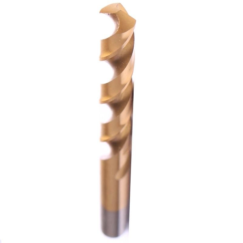 Titanium Drill Bit Set - 5-Piece, M2 High Speed Steel HSS, for Steel, Alloy and Other Hard Metals