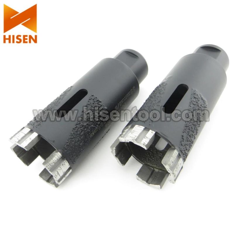 Vacuum Brazed Core Drill Bits for Dry Use on Various Stones