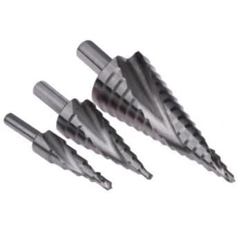 HSS M35 or M2 Step Drill with White Finish for Drilling Metal