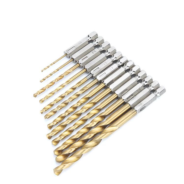 13PCS Twist Drill Bits 1.5 to 6.5mm with Hex Shank