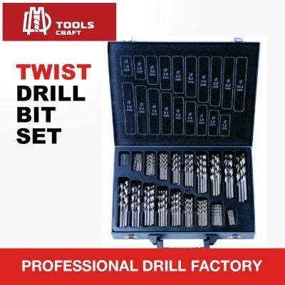 230PCS Plastic Box Packed HSS Titanium Coated Twist Drill Bit Set