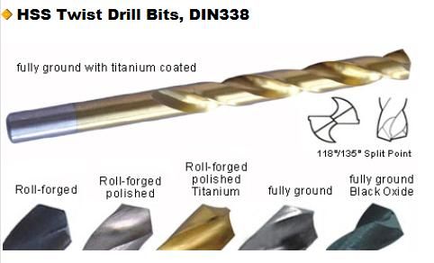 Professional Titanium HSS Twist Drill Bits