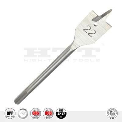 Good Quality Flat Wood Drill Bit Spade I Flute Type Hex Shank for Wood, Plywood, Chipboard, MDF, Plaster Drilling