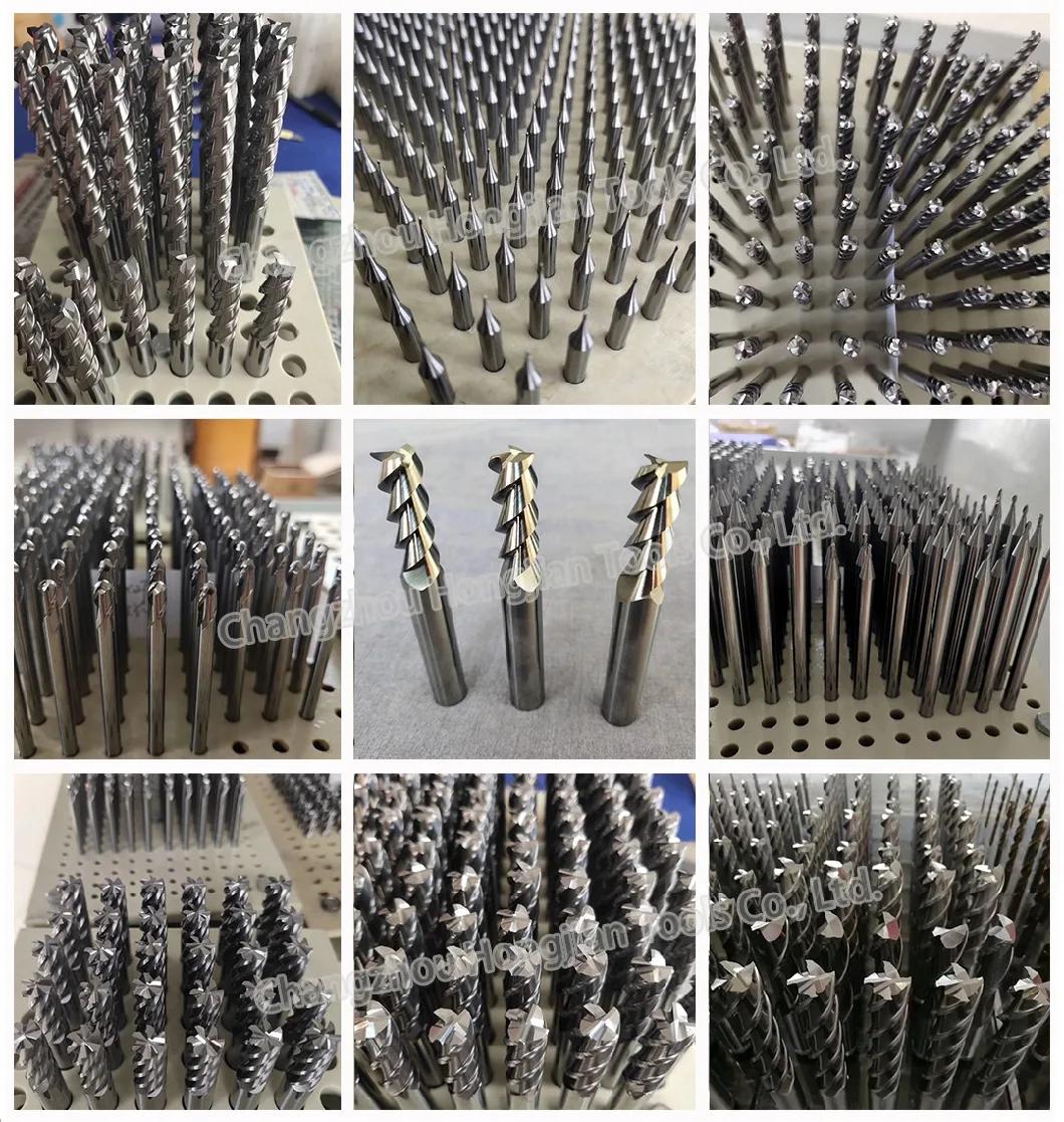 China Carbide Ball Nose End Mills with Copper Coating