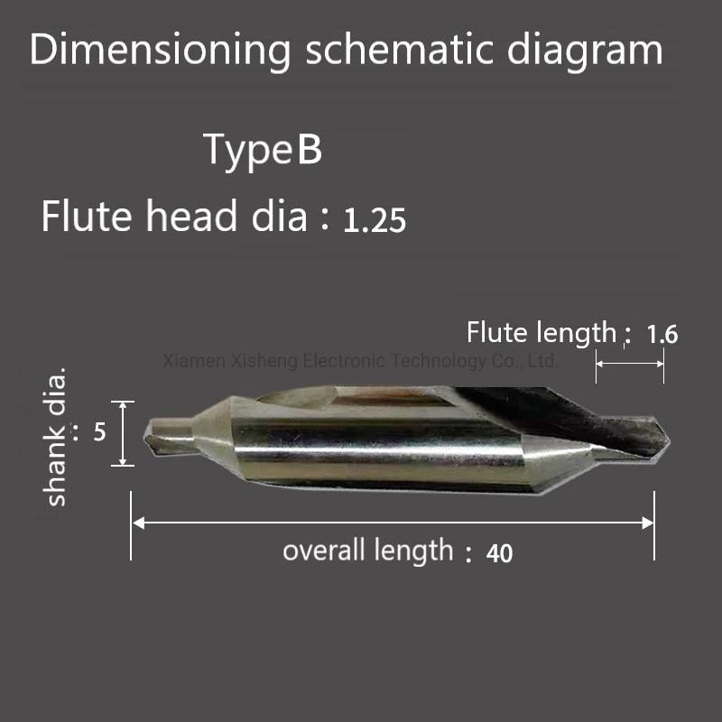 Sharp HSS with Titanium Coating Drill Bit Center Drills Bit for Stainless Steel-Type B