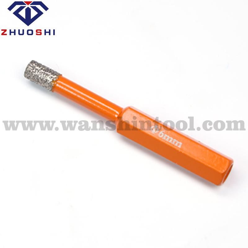 Premium Quality Vacuum Brazed Hex Drill Bit Porcelain Tile Bit