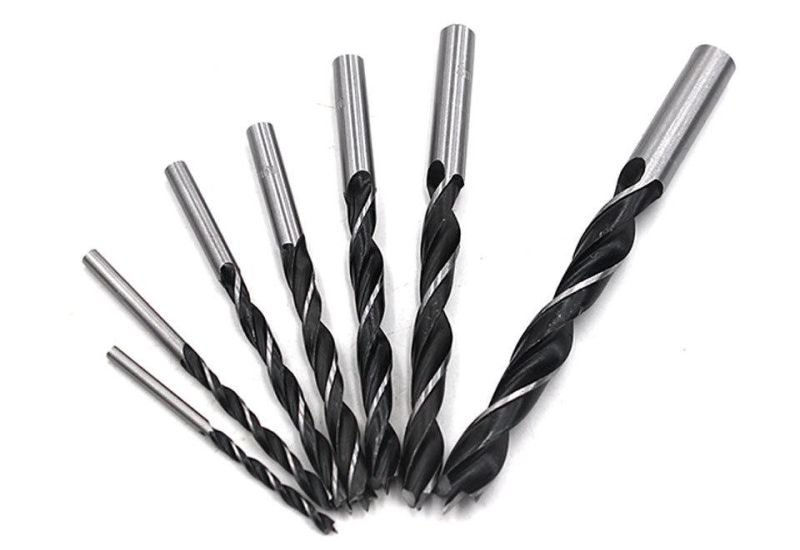 Z-Lion 7PCS High-Carbon Steel Quick Woodworking Three Point Rotary Twist Drill Bit Set for Cork/Rubber