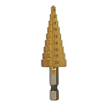 3PCS 1/4 Inch Hex Hex HSS Step Drill 3 to 12 / 4-12 / 4-20mm