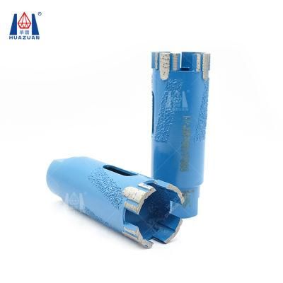 Side Vacuum Brazed Turbo Diamond Segment Granite Dry Drill Core Bit