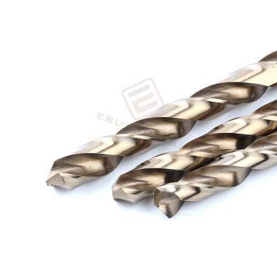Titanium Coated HSS Drill Bits with &frac14; &rdquor; Round/Hex Shank, Suitable for Drilling in Steel, Wood and Plastic