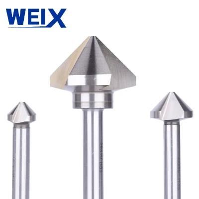 Weix HSS 3f 90 Degree Point Angle Countersink Drill Bit HSS Chamfer Cutter Countersink Wood Drill Bit