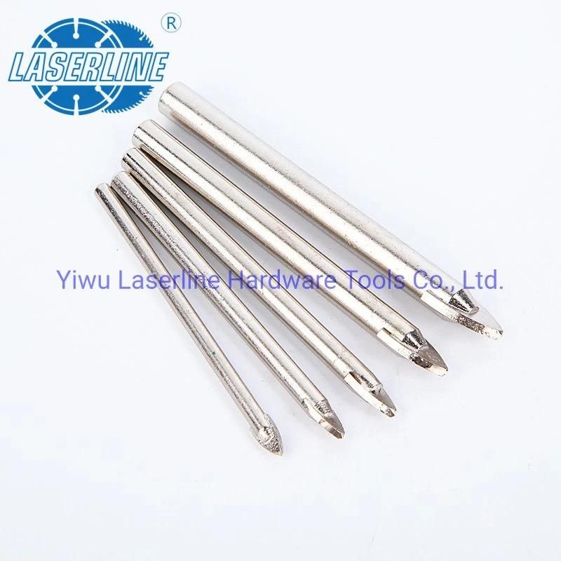 Carbide Tip Glass Drill Bit "-" Head Plain Glass Tile Drill Bits for Glass Ceramic Tile Drilling