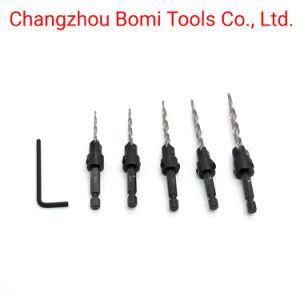 Power Tools HSS Drills Bits Factory Tool Hex Shank Countersink Tapered Drill Bit