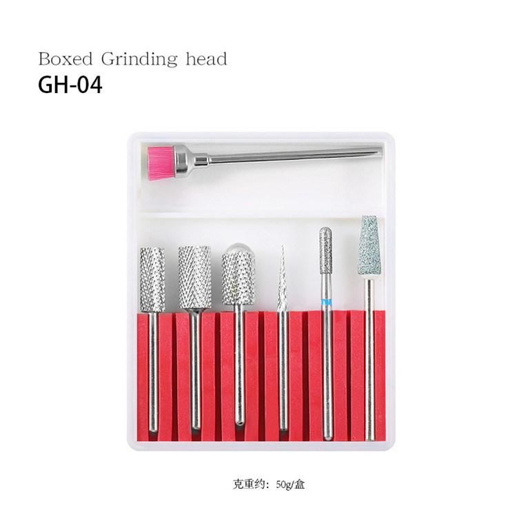 Wholesale 7PCS Nail Drill Machine Carbide Bit Kit, Manicure Grinder Equipment Head Set Nails
