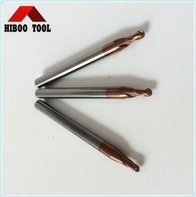 Long Shank Carbide Ball Nose End Mill for Stainless Steel