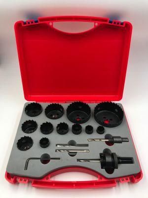 17PC Bi-Metal Hole Saw Kit with Plastic Box Drill Bits