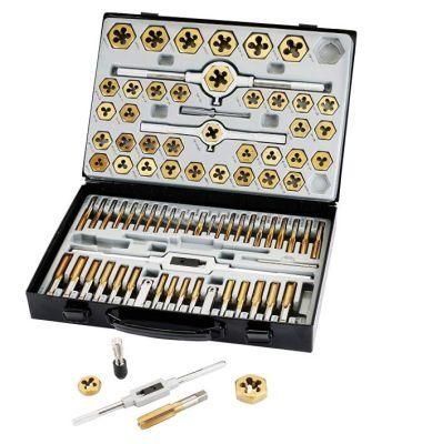 86 Piece Tap and Die Set Bearing Steel SAE and Metric Tools