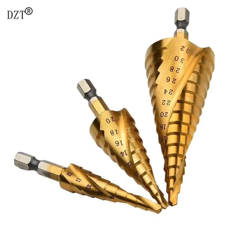 HSS Spiral Grooved Step Drill Bit