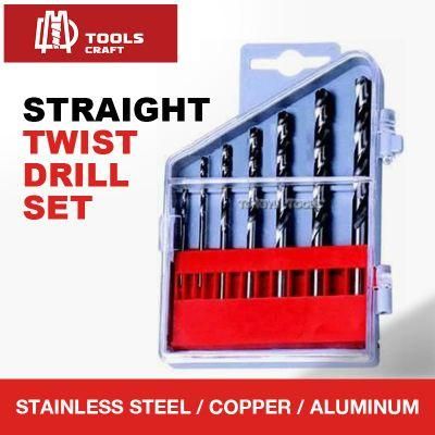 HSS Twist Drill Bits Square Auger Mortising Chisel Drill Set Square Hole Woodworking Drill Tools Kit Set