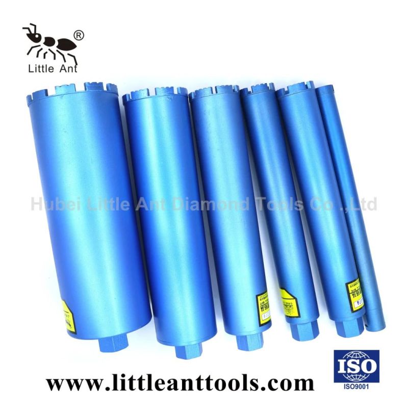 Diamond Core Drill Bits Wet Use Only for Hard Wall, Reinforced Concrete, 11/4-7 Unc, Europe, MID-East Market.