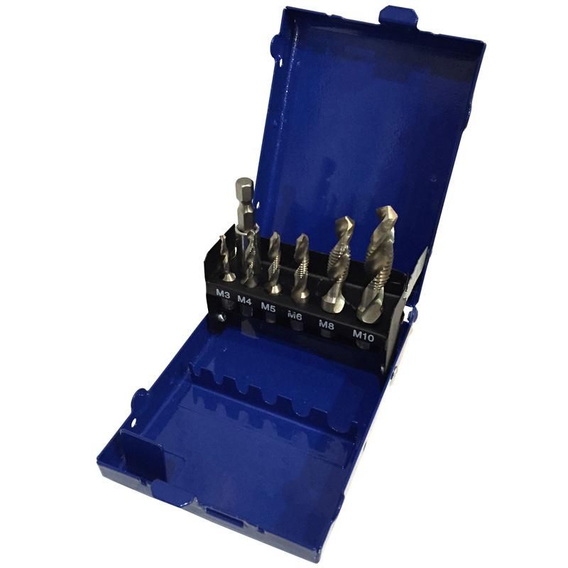 M2 HSS Combined Machine Drill and Taps in Metal Box