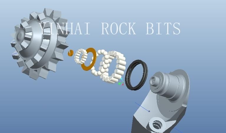 API Factory 19" IADC117 Rock Drill Tools Steel Tooth Bit