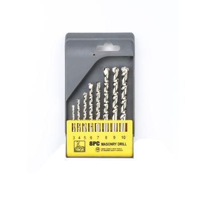 8PCS Twist Masnory Drill Bit Set for Metal Drilling