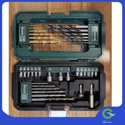 HSS Twist Drill Bit Wood Drill Bit Nut Driver Magnetic Bit Holder Counter Sink 35PC Combination Drill Set