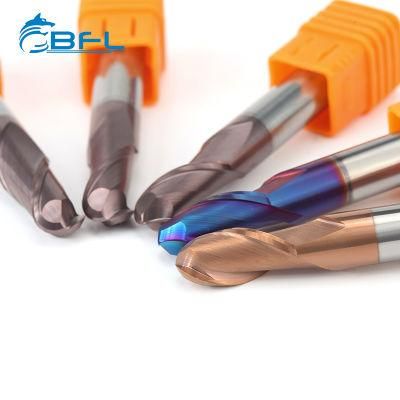 Bfl Tungsten Carbide 2 Flute Ballnose Endmill for Metalworking 2 Flute Ballnose Milling Cutter