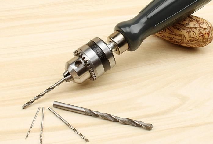 Simple Hand Twist Drill Holder Hand Twist Drill Model Woodworking Tools Text Play Hand Punch Drill Mini Hand Drill