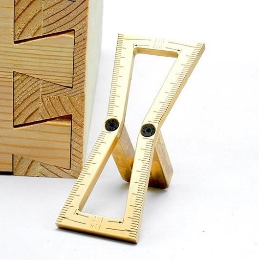 Woodworking Dovetail Dovetail Gauge, Planning Industrial Spacing Gauge, Scriber, Mortise and Tenon Drawing Gauge Large-Size Decoration Scriber