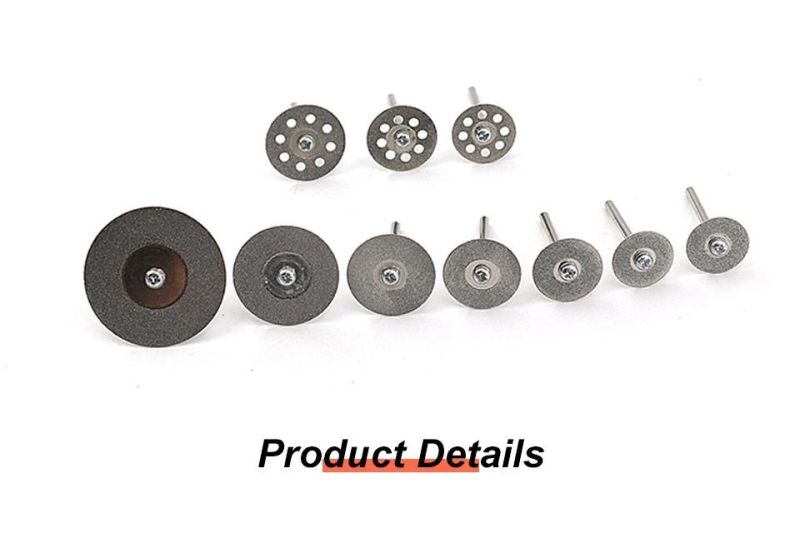 Z-Lion 10PCS Grinding Wheel Mandrel Tool Diamond Drill Bit for Gems/Jade/Iron/Glass Drilling
