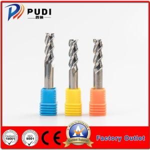 3 Flutes 100mm Length Tungsten Carbide Uncoated Square Nose Milling Cutter for Aluminium