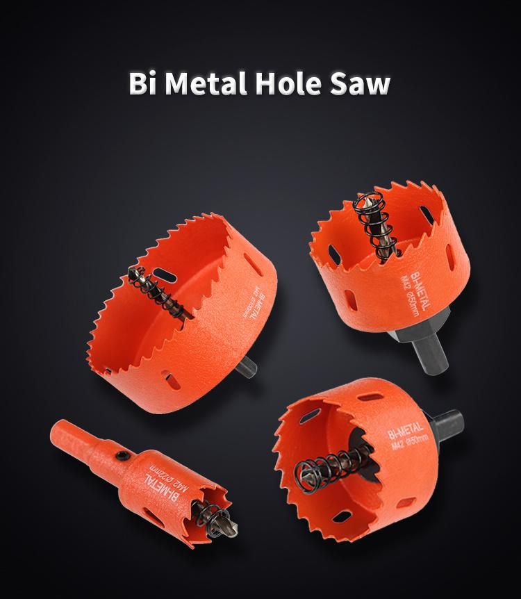 Pilihu Bi -Metal Wood Hole Saw Bit Tooth Cutting for Plastic Wood Sheet Pipe Aluminum Iron