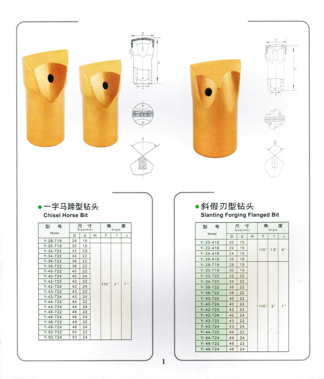 30mm Tungsten Carbide Tapered Chisel Bits for Rock Drilling