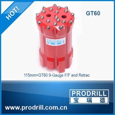 Gt60-115mm Threaded Gold Ore Mining Rock Dril Bits