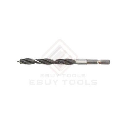 Wood Drill Bits with a Ground Cutting Tip for Fast Penetration and Flutes for Effective Waste Clearance