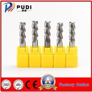 50mm Length 2 Flutes Uncoated Flat Carbide Cutter for Cutting Aluminum Alloy
