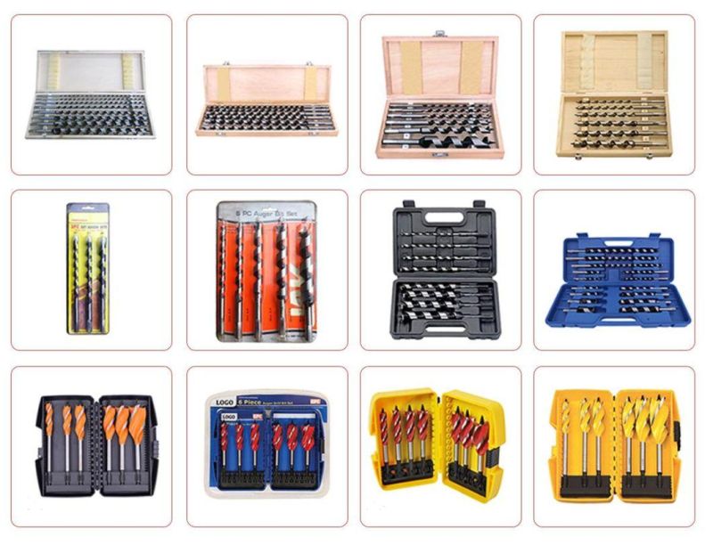 8PCS Tungsten Steel Rolled Brad Point Wood Drill Bits Set