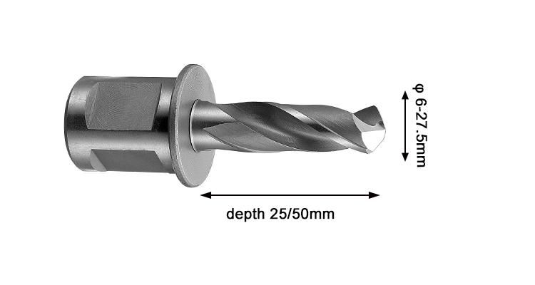 Solid Rail Annular Cutter with 25mm Cutting Depth Rail Drill
