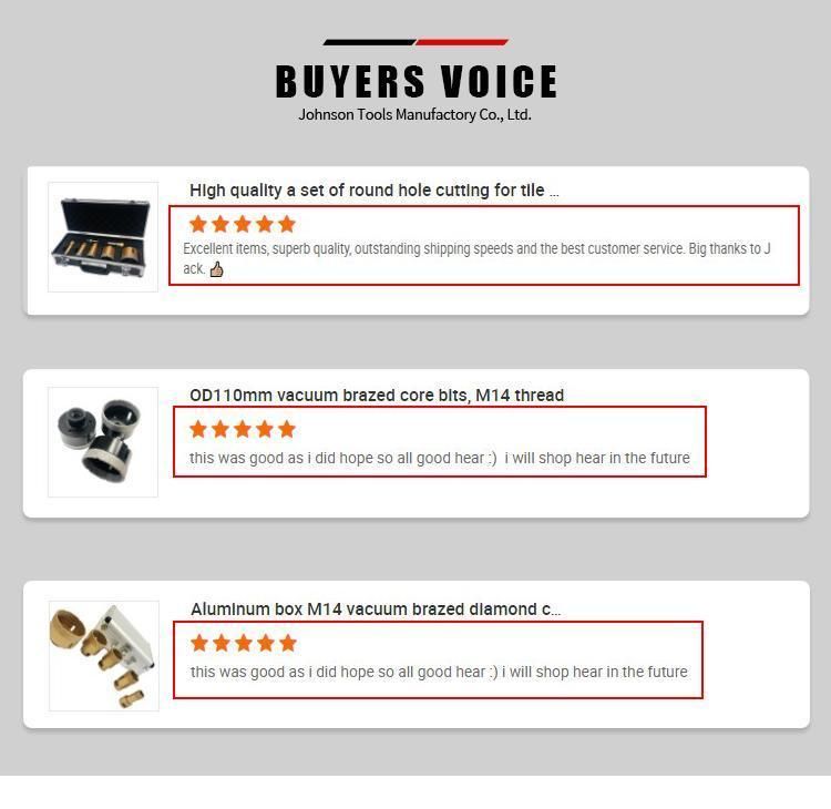 Porcelain Hole Cutter Vacuum Braze Dry Diamond Drill Bit Set