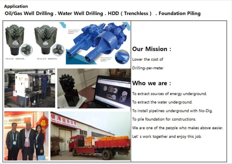 Factory of Selling Directly Replaceable Rock Single Roller Cone for Foundation Piling