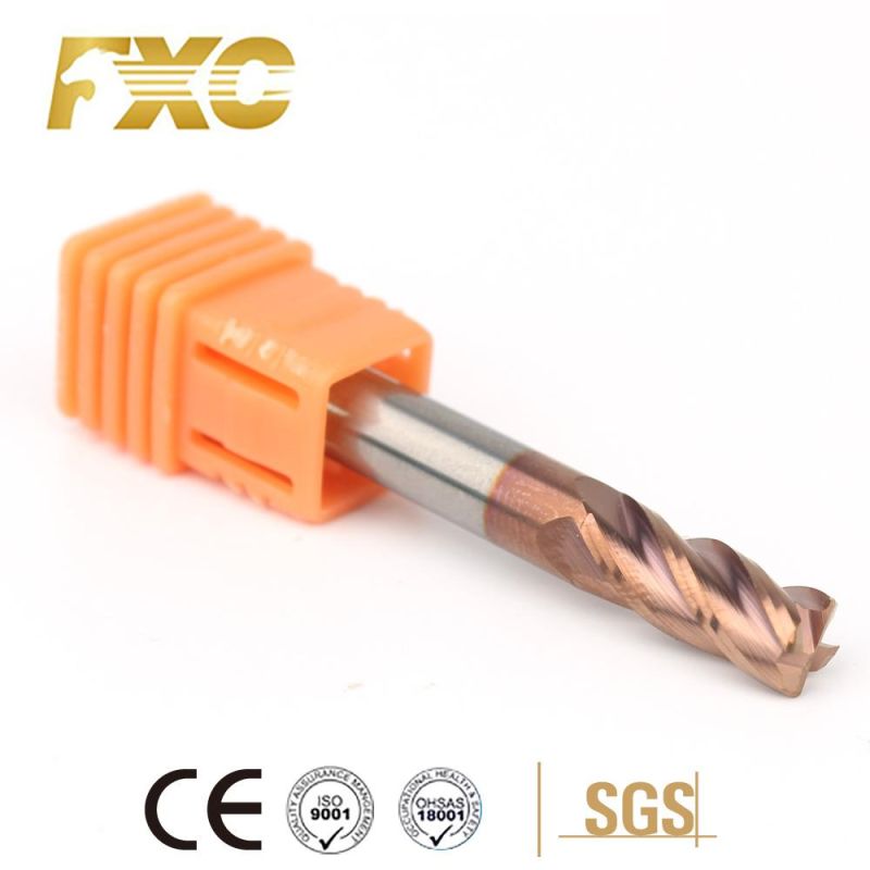 4 Flutes HRC55 Carbide Corner Radius End Mill for Steel