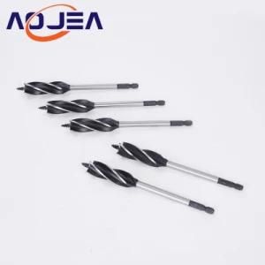 OEM Customized Four Flutes 1/4 Quick Change Shank Wood Auger Drill Bit Bits