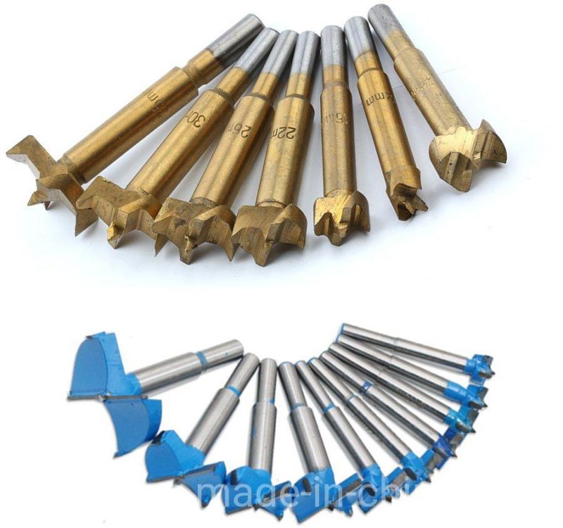 Carbide Tip Round Shank Wood Cutting Hole Saw Hinge Boring Drill Bit