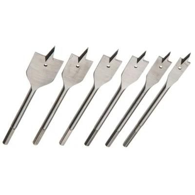 6 Pieces More Effectively Cut Flat Wood Drill Bits Set