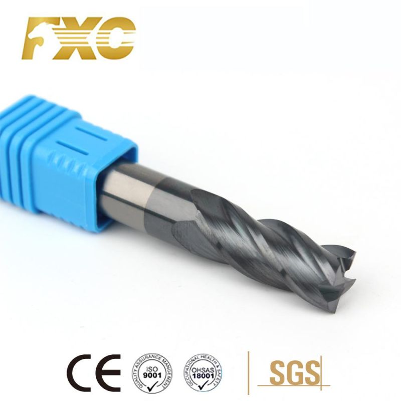 4 Flutes Solid Carbide Square End Mill High Speed Cutting Tools