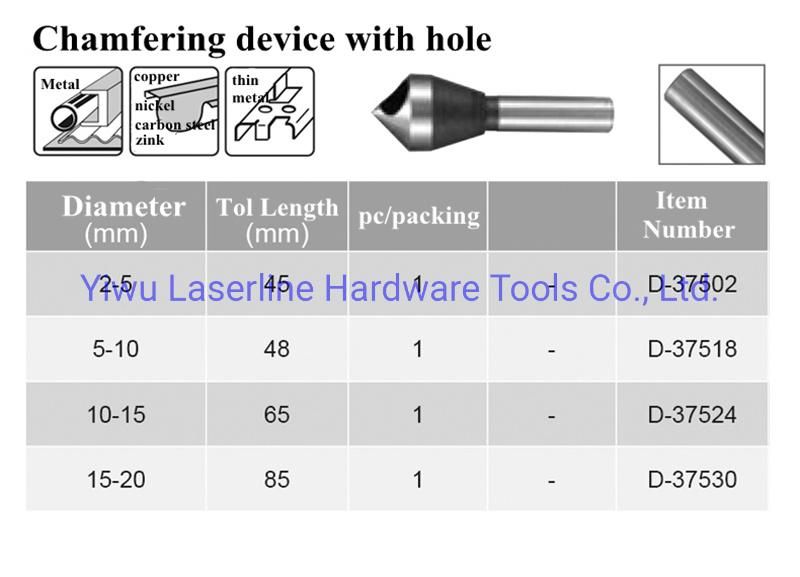 Original Makita HSS Zero Flute Countersink Drill Bits for Metal Chamfering