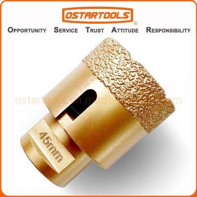 M14 Vacuum Brazed Dry Tile Diamond Core Drill for Granite