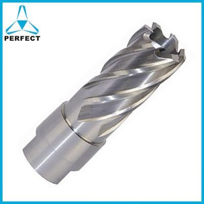 High Speed Steel Metal Plate Drillning Annular Broach Cutter Core Hole Drill Bit with Thread Shank